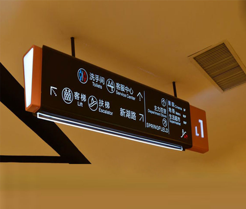 發(fā)光導(dǎo)視吊牌指示牌