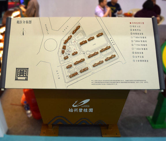 小區平面分布圖導視牌