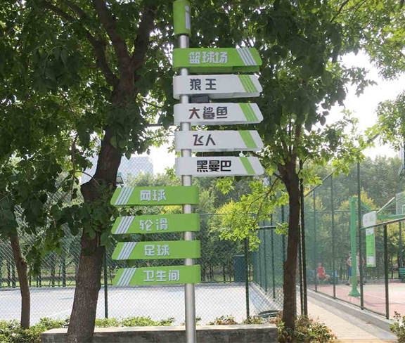 游樂場所指示牌